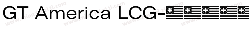 GT America LCG字体转换